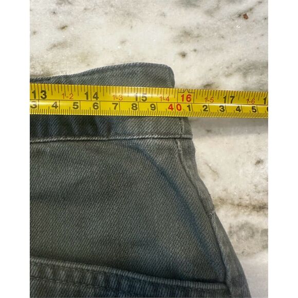 H&M Women's Size 12 Olive Green Denim Mini Skirt with Pockets - Picture 5 of 9